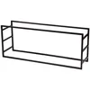 Image de Porte Buches Horizontal En MÃ©tal - Noir