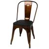 Image de Chaise vintage Liv H84 cm - DorÃ© et noir