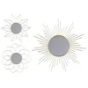 Image de Set de 3 miroirs Gold Home - DorÃ©