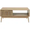 Image de Table basse 1 tiroir et 1 niche Saulk en bois - Marron