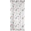 Image de Voilage Ã ?illets Voile SablÃ© ImprimÃ© Multicolore 140 X 240 Cm