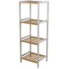 Image de EtagÃ¨re 4 niveaux en bois - Marron et banc
