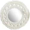 Image de Miroir rond bohÃ¨me - Diam 55 Cm - Beige