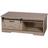 Image de Table basse New York 1 porte coulissante - Marron