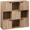 Image de EtagÃ¨re 9 cases Mix n'modul 5 portes - Marron