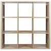 Image de EtagÃ¨re de rangement 9 cases Saulk en bois - Marron