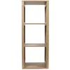 Image de EtagÃ¨re de rangement 3 cases Saulk en bois - Marron
