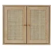 Image de Armoire murale 2 portes Bali en cannage - Marron