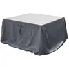 Image de Housse De Table Rectangulaire M - 225 X 125 X 80 Cm - Gris FoncÃ©