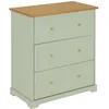 Image de Commode 3 tiroirs en bois MOHEA - Vert cÃ©ladon