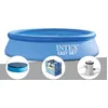 Image de Kit piscine autoportée Intex Easy Set 2,44 x 0,61 m + Bâche de protection + Bâche à bulles + Épurateur à cartouche