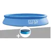 Image de Kit piscine autoportÃ©e Intex Easy Set 3,05 x 0,61 m + BÃ¢che de protection