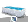 Image de Kit piscine tubulaire Intex Chevron rectangulaire 4,00 x 2,00 x 1,00 m + BÃ¢che Ã  bulles