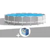 Image de Kit piscine tubulaire Intex Prism Frame ronde 5,49 x 1,22 m + BÃ¢che Ã  bulles