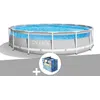 Image de Kit piscine tubulaire Intex Prism Frame Clearview ronde 4,27 x 1,07 m + BÃ¢che Ã  bulles