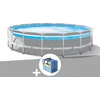 Image de Kit piscine tubulaire Intex Prism Frame Clearview ronde 4,88 x 1,22 m + BÃ¢che Ã  bulles