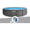 Image de Kit piscine tubulaire Intex Baltik ronde 4,57 x 1,22 m + BÃ¢che Ã  bulles