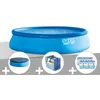 Image de Kit piscine autoportÃ©e Intex Easy Set 4,57 x 1,07 m + BÃ¢che de protection + BÃ¢che Ã  bulles + 6 cartouches de filtration