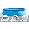 Image de Kit piscine autoportÃ©e Intex Easy Set 3,96 x 0,84 m + BÃ¢che de protection + BÃ¢che Ã  bulles + 6 cartouches de filtration