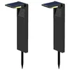 Image de Lot De 2 Balises Solaires Ã Planter Led Blanc Froid 2x Ostry H41cm