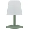 Image de Lampe De Table Sans Fil Led Standy Mini Vert Acier H25cm