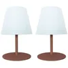 Image de Set De 2 Lampes De Table Sans Fil - Lumisky - Twins - Terracota - H16 Cm - Led