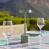 Image de Lampe De Table Sans Fil Touch Led Aluminium Vert Olive H30cm