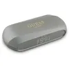 Image de Ãcouteurs Bluetooth TWS Guess avec logo mÃ©tallique allongÃ© et Ã©tui de chargement (gris)