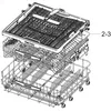 Image de Panier supÃ©rieur (repÃ¨re 2-3) d'origine Lave-vaisselle (DD97-00253A SAMSUNG)