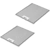 Image de Lot de 2 Filtre mÃ©tal (anti graisses) 267x305mm Hotte (C00242705 C00280008 CANDY ESSENTIEL B AEG PRIVILEG ARISTON HOTPOINT INDESIT BRANDT ZANKER ROSIERES MAYTAG IGNIS NEUTRAL BAUKNECHT SMEG UNBRANDED