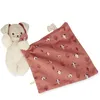 Image de Doudou CarrÃ© Douceur Plat Chien Brique Rouge - Kaloo