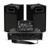 Image de Kit Sonorisation 300W Bm Sonic BMS-DJ300-USB-BT Initiation DJ Enceintes Ampli Table de Mixage Bluetooth USB, Microphone CÃ¢blages