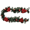 Image de Décorations de noël Atmosphera  Guirlande de sapin artificiel boules rouges P32764295