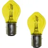 Image de 2x Ampoule 12v 35/35w Ba20d Jaune Double Filament Code + Phare Moto Cyclomoteur Scooter Mobylette