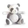 Image de Veilleuse Musicale Et Lumineuse Panda Gris 20 Cm - Projection, Sons Nature, Musique - Peluche, Doudou - Set Cadeau Bebe Et Carte