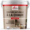 Image de Peinture chaux naturelle : dÃ©coration intÃ©rieure sans Ã©manation NUANCES MINERALES CHAUX Wasabi Blanc Vieilli 15 mÂ² (2.5 kg en 1 couche)