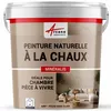 Image de Peinture chaux naturelle : dÃ©coration intÃ©rieure sans Ã©manation NUANCES MINERALES CHAUX Peche Rose Clair 60 mÂ² (2x5 kg en 1 couche)