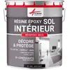 Image de Peinture Sol - RÃ©sine Epoxy : Peinture pour Sol salon, cuisine, salle de bains - Effet Miroir - REVEPOXY DECO RAL 9005 - Noir foncÃ© 10 kg (jusqu'Ã  50 mÂ² en 2 couches)