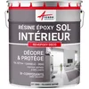 Image de Peinture Sol - RÃ©sine Epoxy : Peinture pour Sol salon, cuisine, salle de bains - Effet Miroir - REVEPOXY DECO Gris 4 - RAL 7047 10 kg (jusqu'Ã  50 mÂ² en 2 couches)