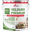 Image de Peinture mur et plafond satin velours biosourcÃ©e Blanc 10 L (+ ou - 120mÂ² par couche)