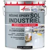 Image de PEINTURE SOL : RÃ©sine Epoxy - RevÃªtement Sol Industriel et Sol BÃ©ton, usine, parking - REVEPOXY TRAFIC INTENSIF Noir graphite ral 9011 kit 5 Kg (jusqu'Ã  10mÂ² pour 2 couches)