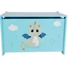 Image de Leon Le Dragon Coffre A Jouets En Bois Â± 40 X 58 X 36 Cm Pour Enfant