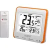 Image de La Crosse Technology Ws6811whi-Ora Station De TempÃ©ratures IntÃ©rieure/ExtÃ©rieure Orange Et Blanc