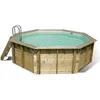 Image de Piscine en bois octogonale Ubbink OcÃ©a 430-Beige