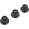 Image de Yellow Parts Ez1215b Boutons De RÃ©glage Noirs Pour Guitare St (3 PiÃ¨ces)