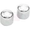 Image de Yellow Parts Ez1223c Boutons DÃ´me ChromÃ©s Pour Guitare Et Basse (2 PiÃ¨ces)