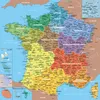 Image de Puzzle Carte De France Départements - Puzzle 100 Pièces Michèle Wilson En Bois Fabriqué À La Main En Franc