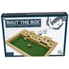 Image de Shut The Box 9 en bois avec 2 dés