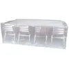 Image de Housse "ECOplatinium" 90gr/m2, 310x150cmxH80cm  pour table rectan. et chaises