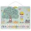 Image de Janod - Calendrier Des Saisons - Calendrier Enfant Educatif En Bois 42 X 32 Cm - MagnÃ©tique - 125 Magnets - Apprentissage Du Temps Et Des Saisons - Version FranÃ§aise - D S 3 Ans J05470